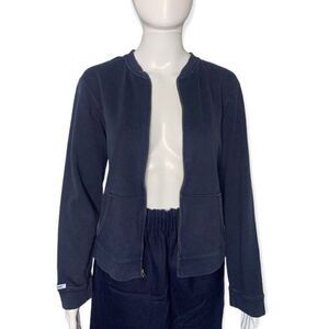 Abercrombie & Fitch Jacket Large Y2K School Girl Prep College Varsity Blue